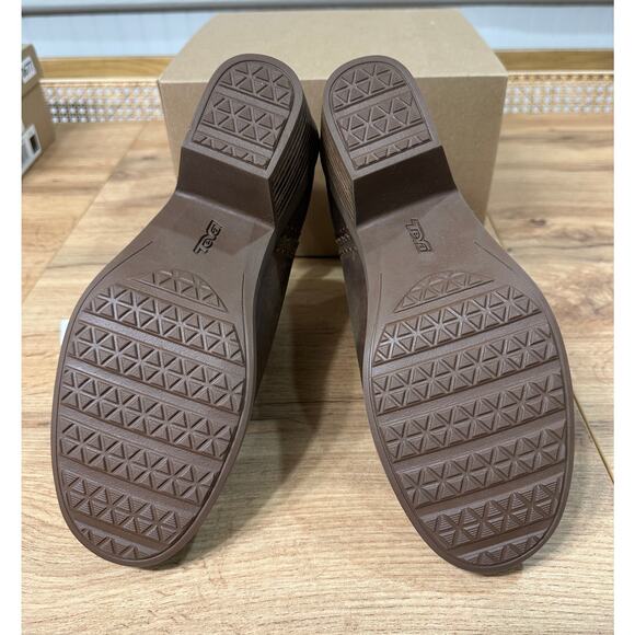 Teva Rapid Anaya Chelsea Brown Boots Waterproof Leather Size 9 NWOB Stylish Warm - Picture 10 of 12